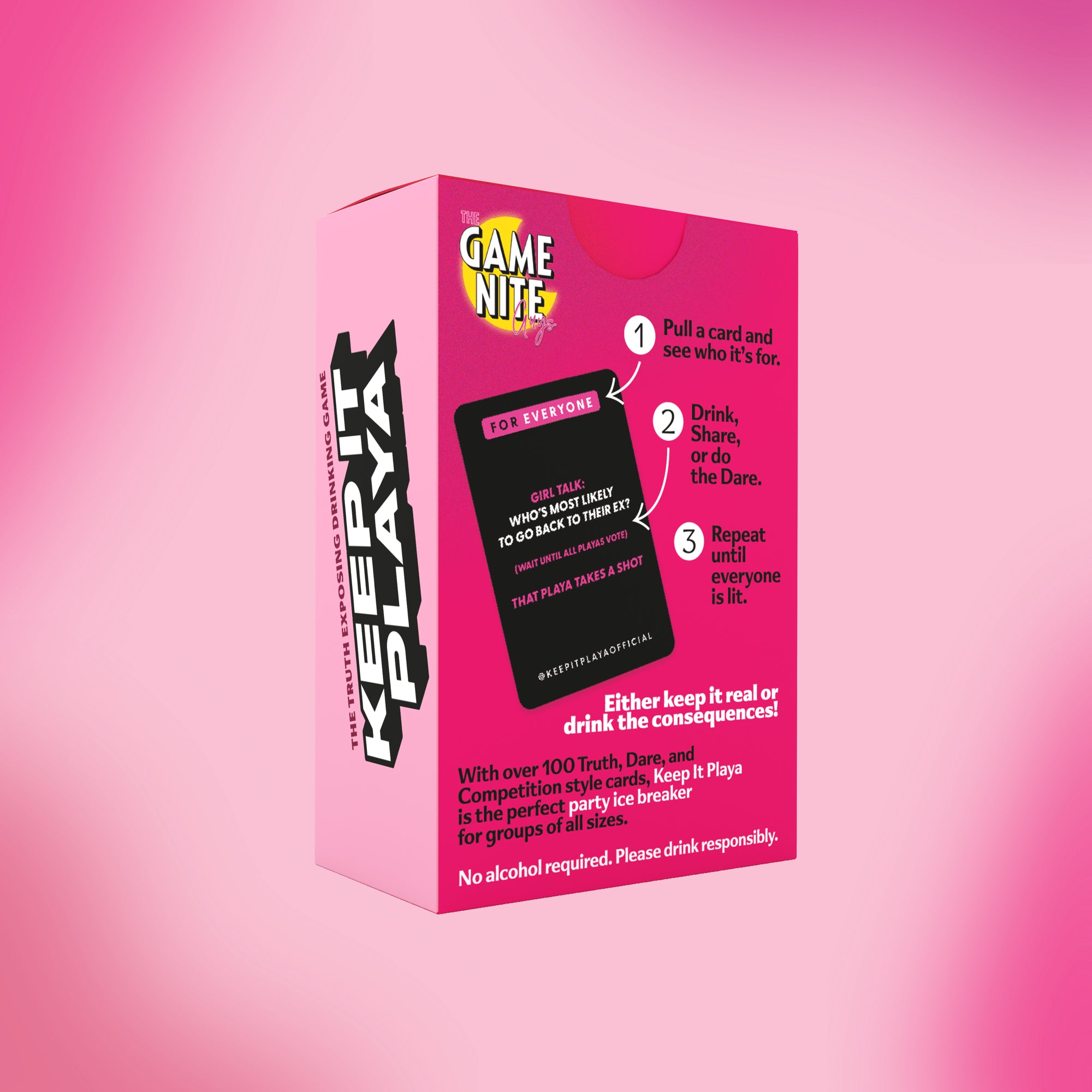 image of Keep It Playa girls night edition back of box