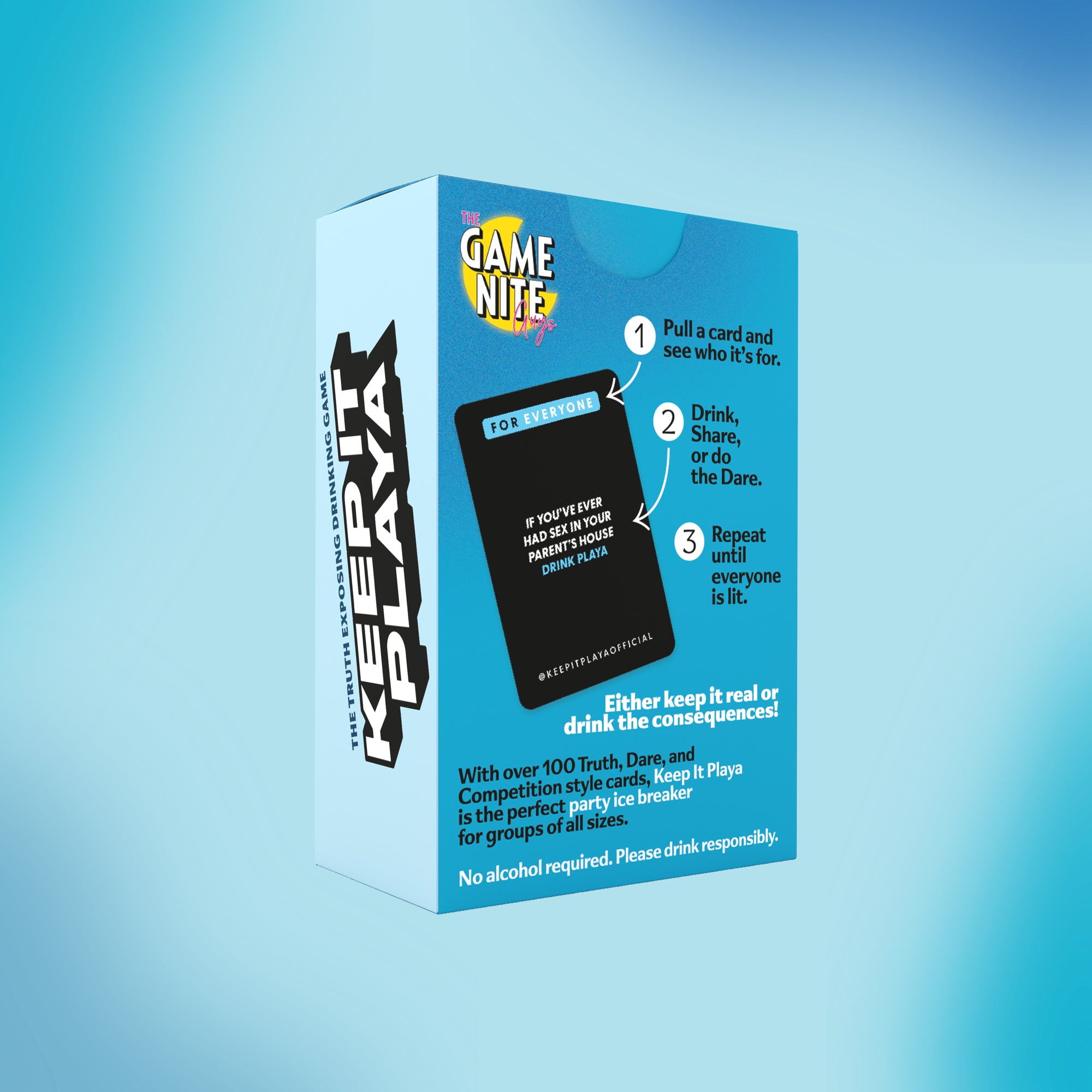 image of Keep It Playa original edition back of box