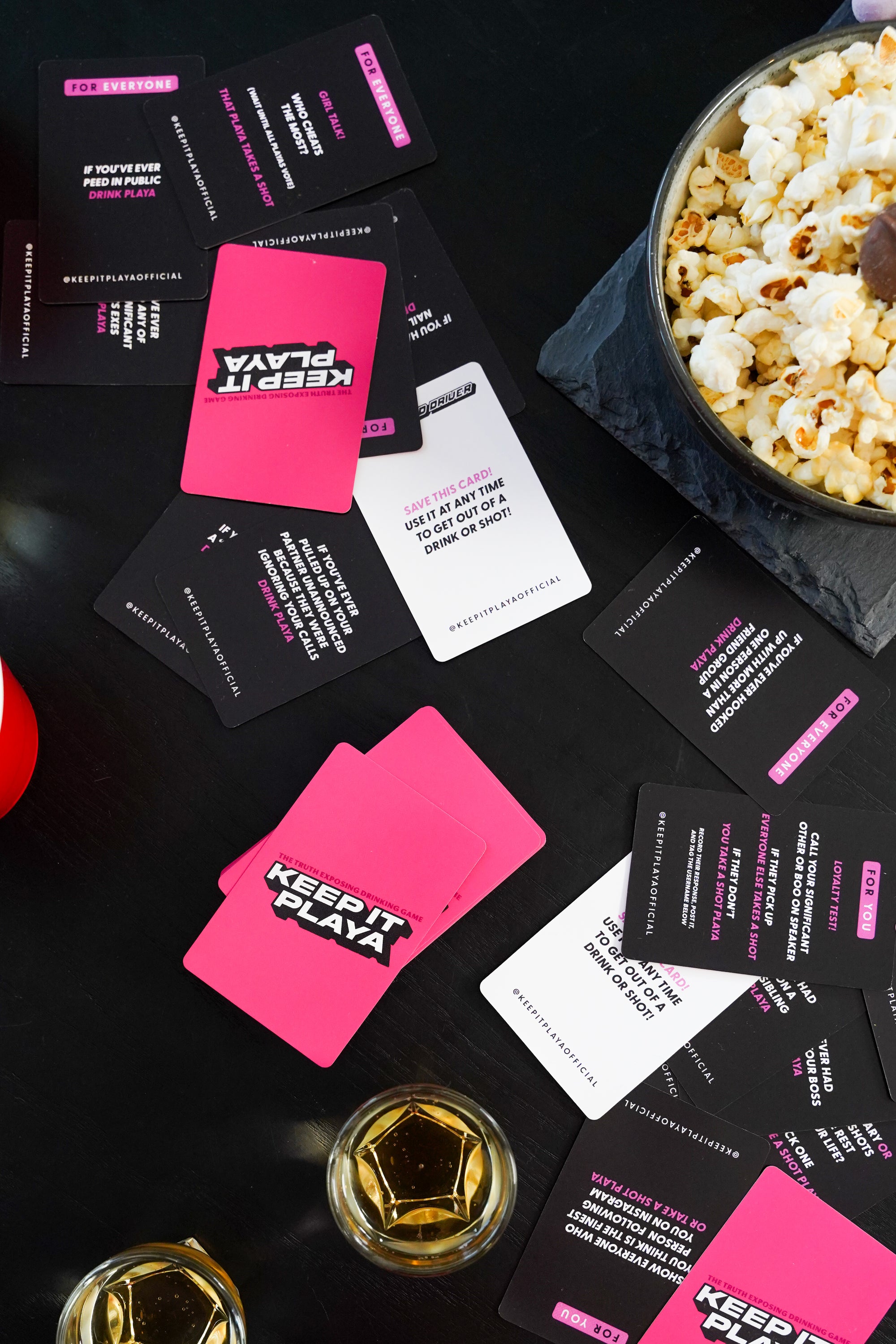 Spice Up Your Sports Viewing Party with Keep It Playa Drinking Card Game: Girls' Night Edition!
