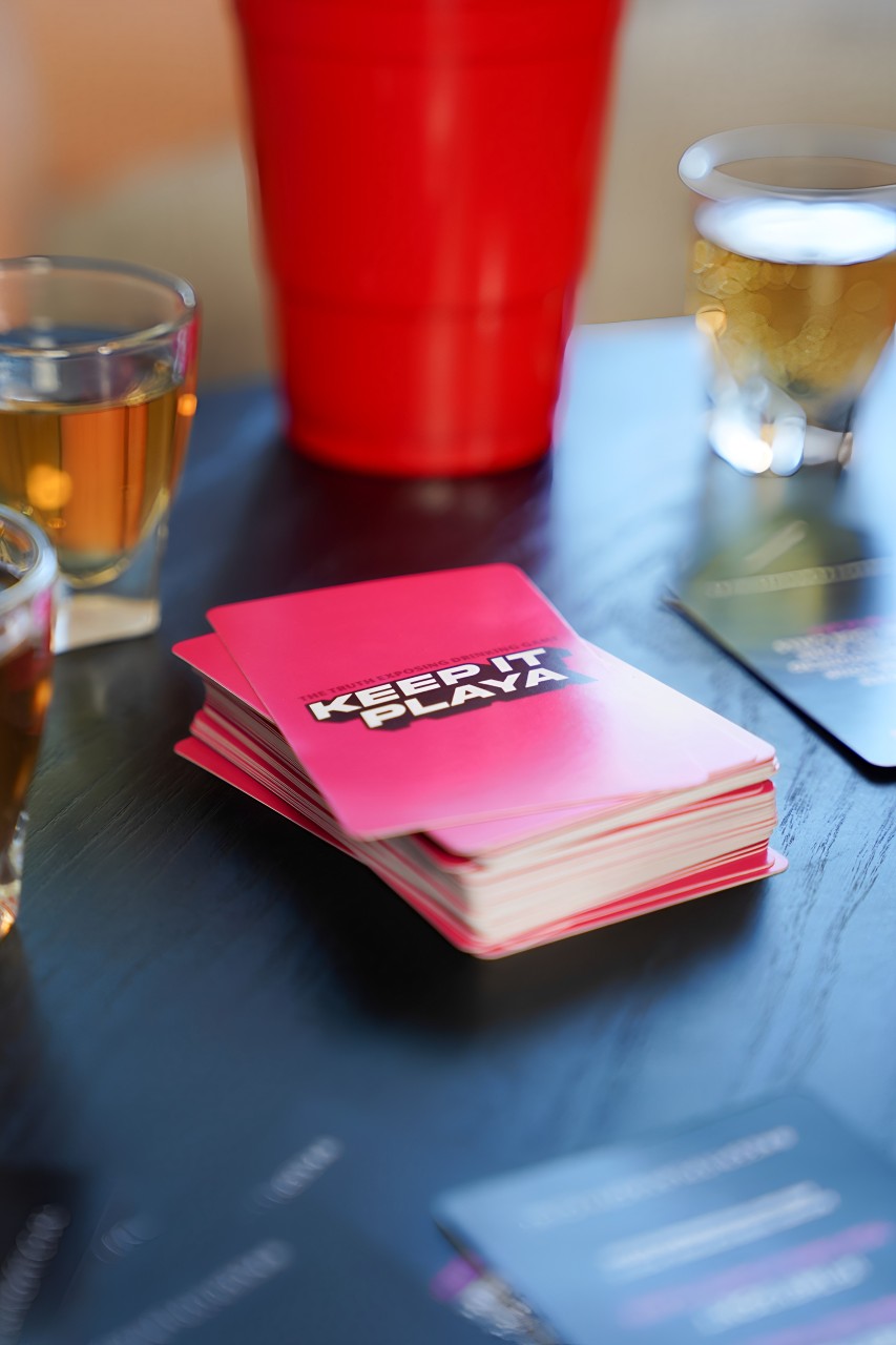 Sip, Laugh, and Win: Keep It Playa Drinking Card Game Takes Girls Night to New Heights at a Coffee Tasting Event