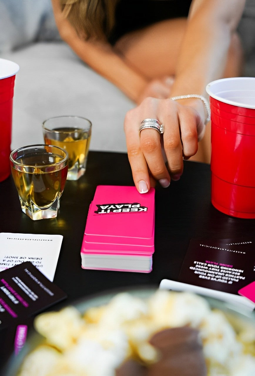 Mix, Mingle, and Master the Game: Keep It Playa Drinking Card Game (Girls Night Edition) Takes Center Stage at Your Cooking Class Party!